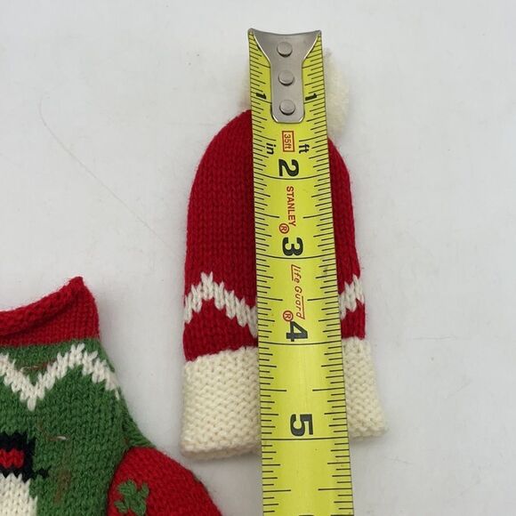 Snowman sweater and hat for wine bottle - Picture 3 of 6